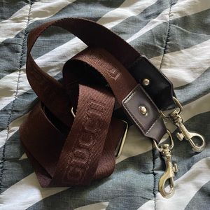 Brown luggage strap